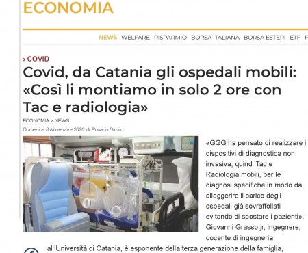 Ospedali mobili GGG Elettromeccanica